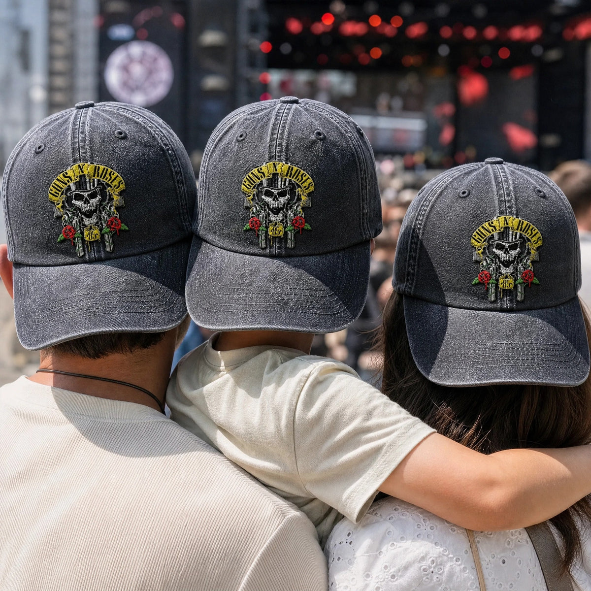 GNR Skull Roses Logo Cap