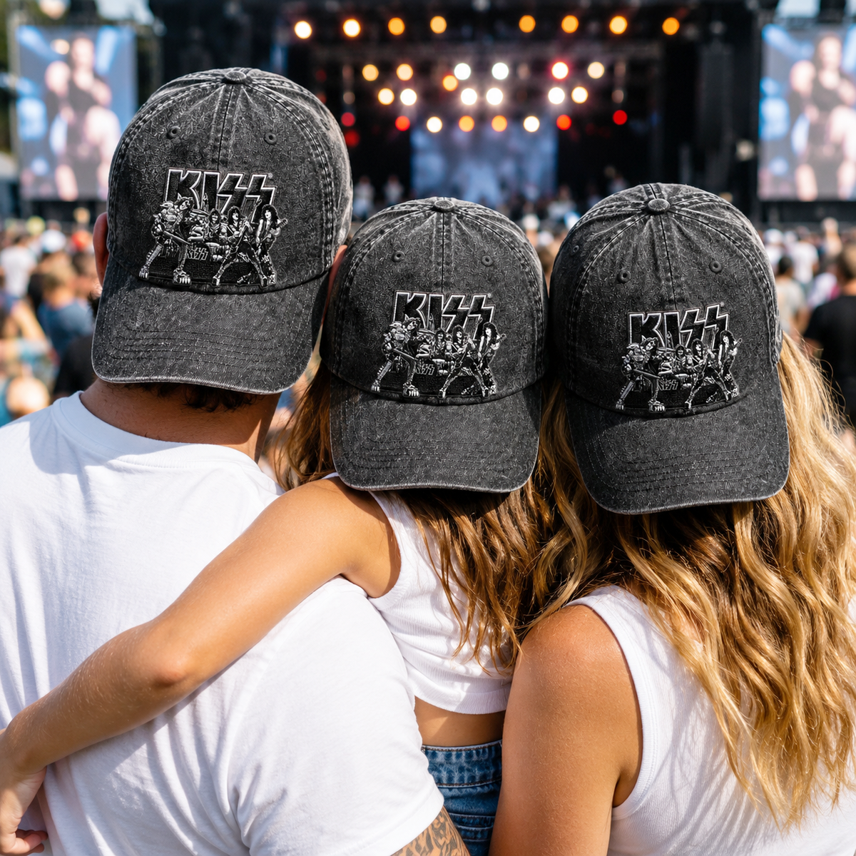 KIS Band Portrait Denim Cap
