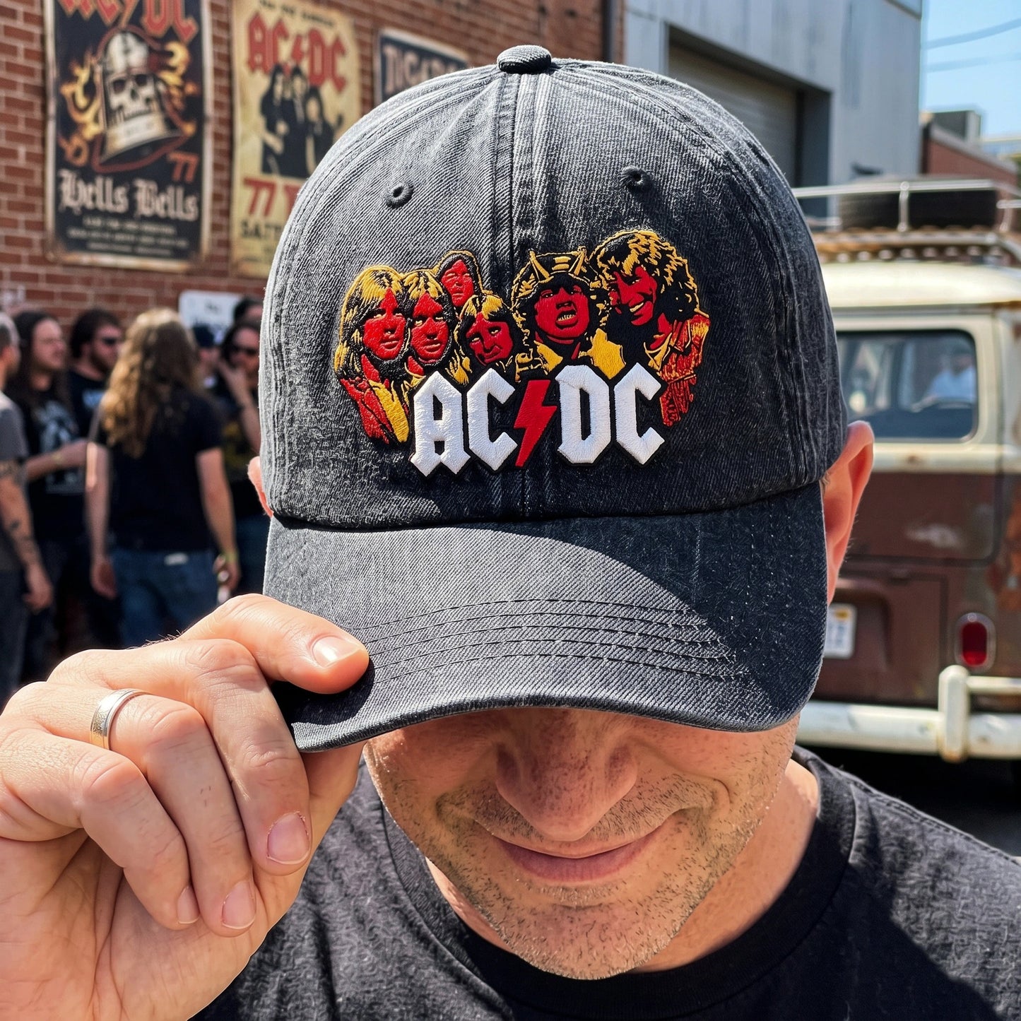 ACD Rock Band Portrait Embroidered Cap