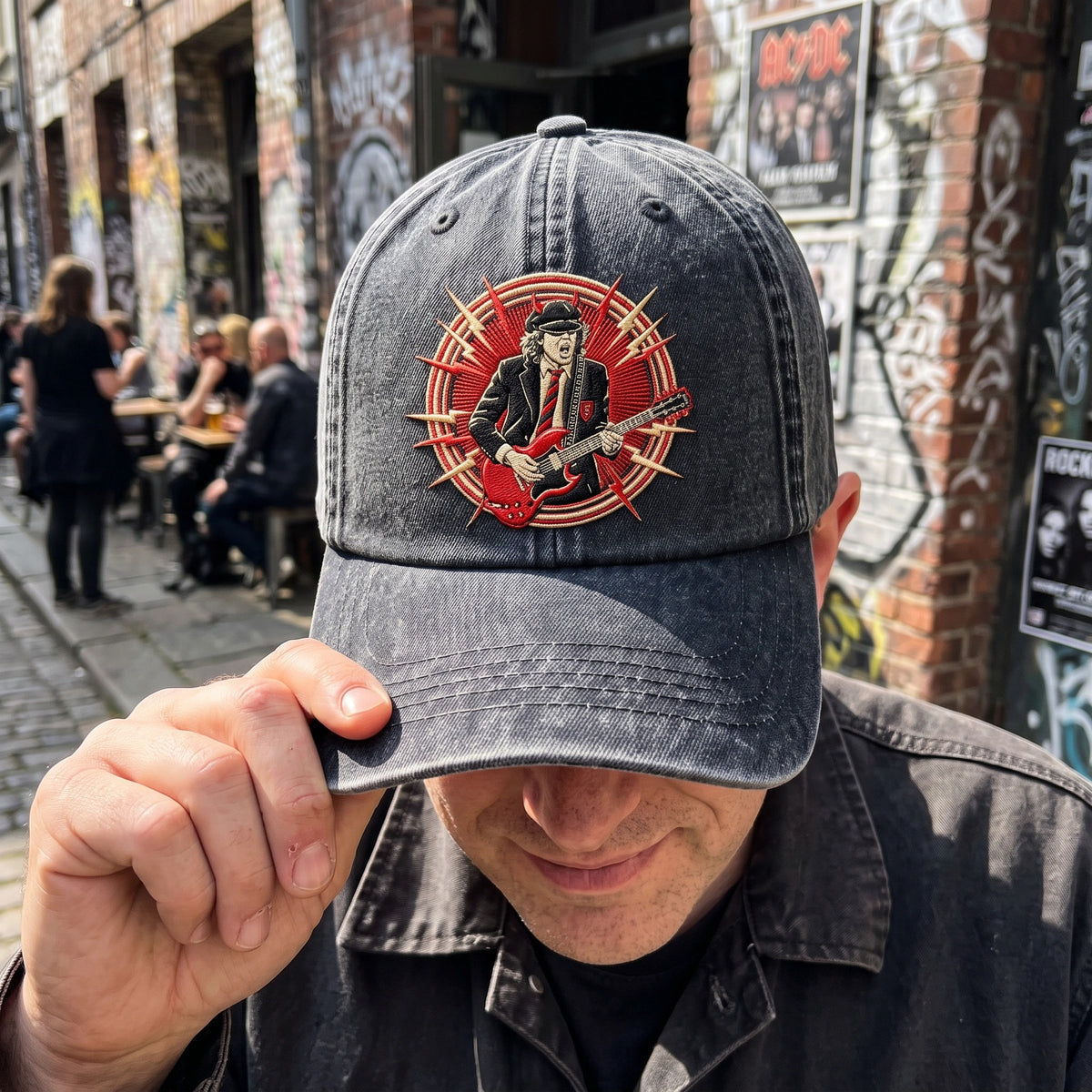 ACD Rock Guitarist Red Burst Cap