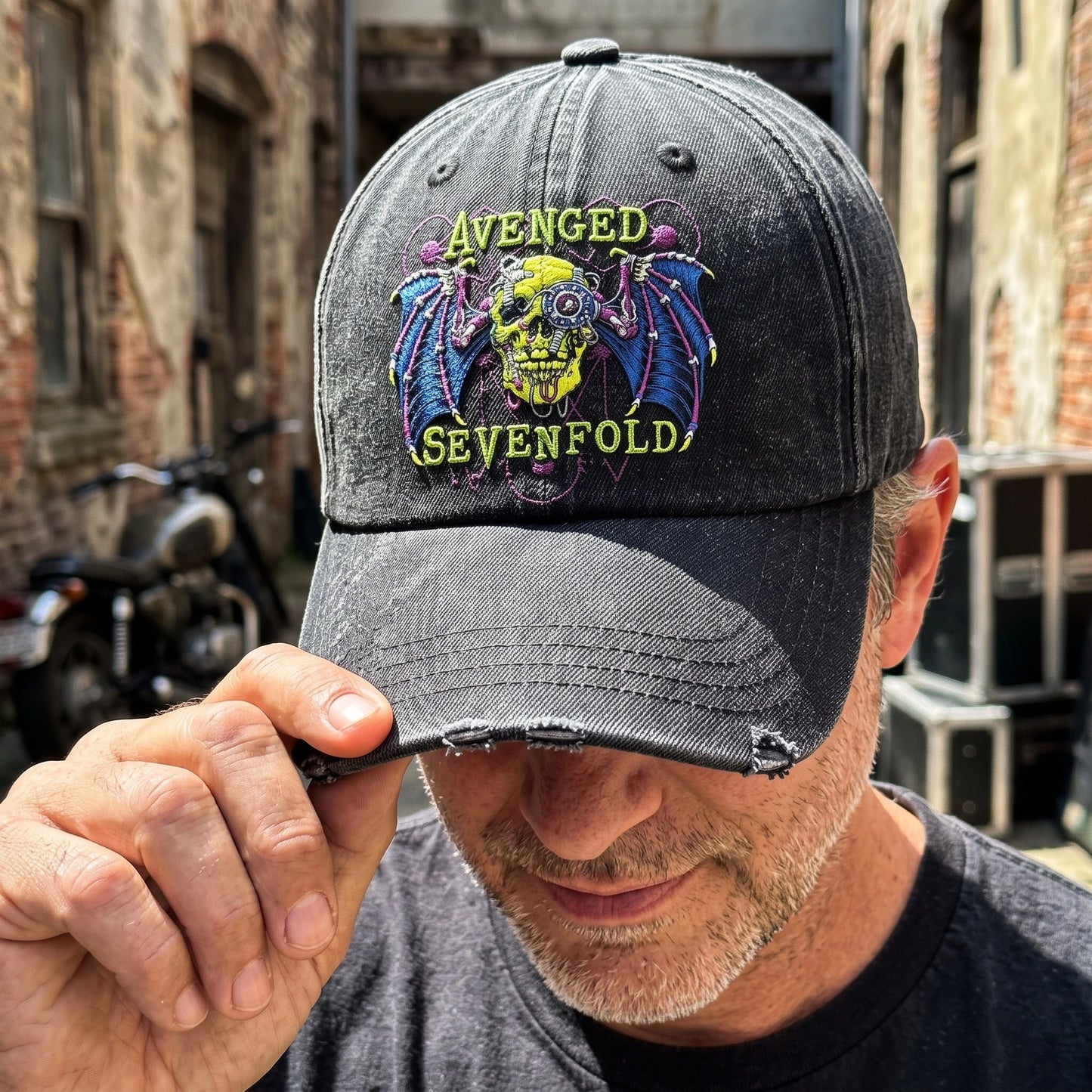 ASE Neon Skull Wings Cap