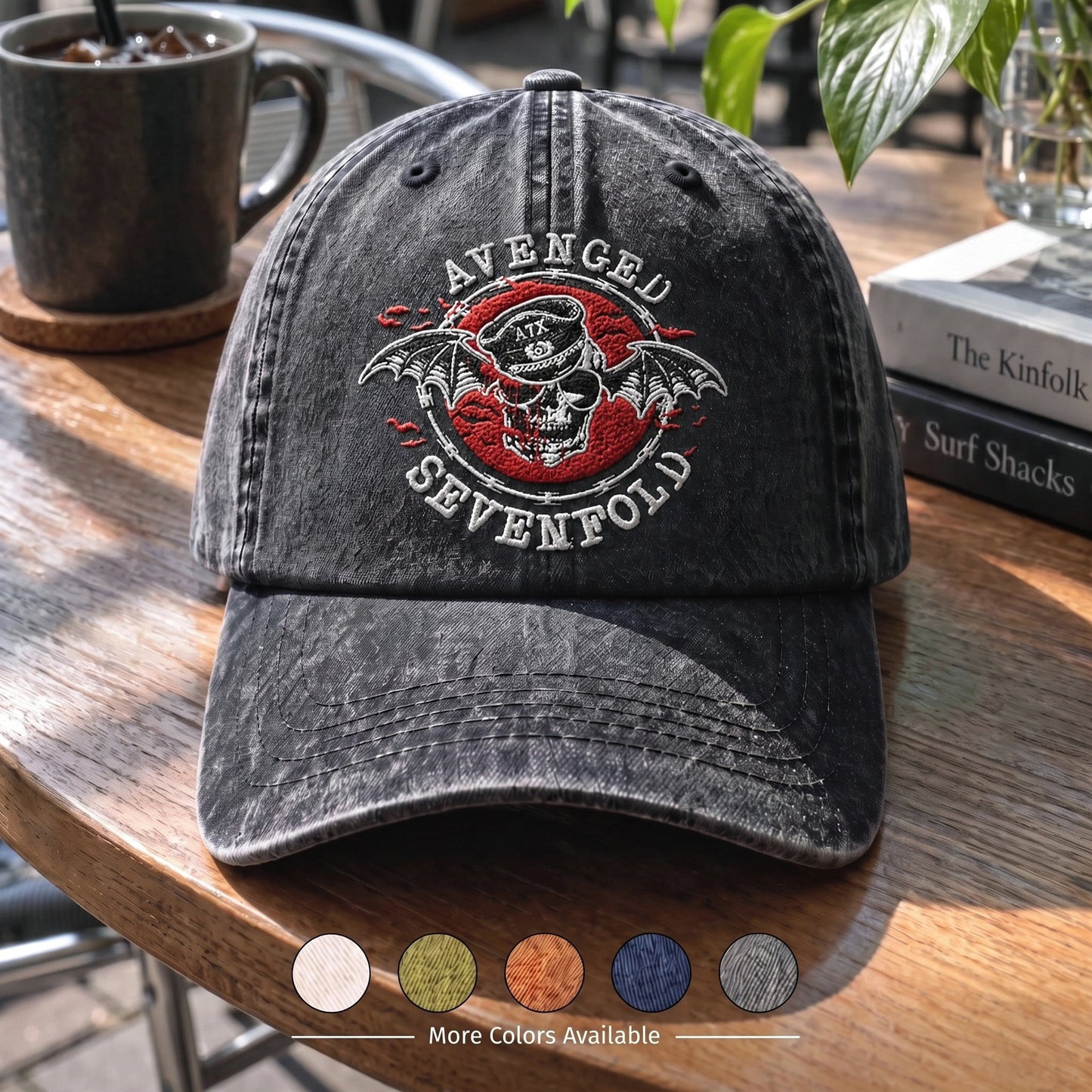 ASE Captain Skull Wings Cap