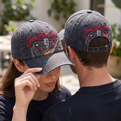 BJO Rockstage Guitar Mic Distressed Denim Cap