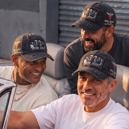 BJO Jersey Band Memories Distressed Denim Cap