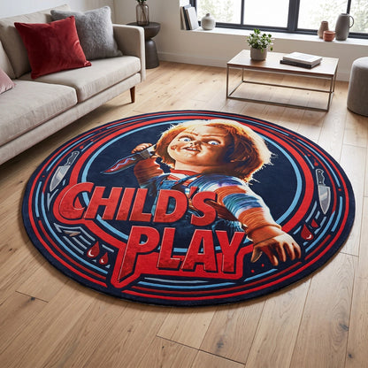 CHU Child's Play Horror Round Area Rug