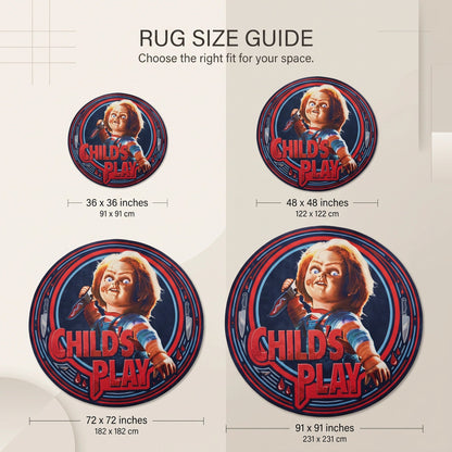 CHU Child's Play Horror Round Area Rug