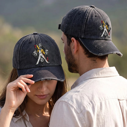 FME Queen Diamond Denim Cap