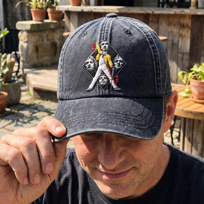 FME Queen Diamond Denim Cap