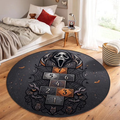 GHO Hopscotch Horror Round Area Rug