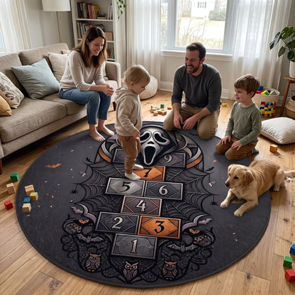 GHO Hopscotch Horror Round Area Rug