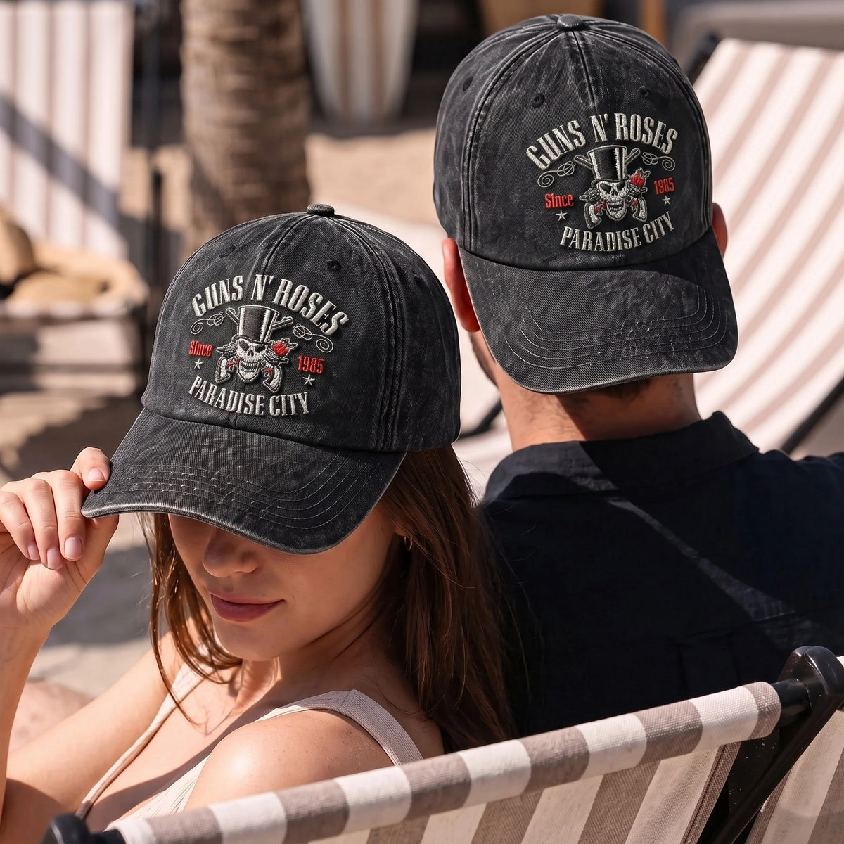 GNR Paradise City Skull Cap