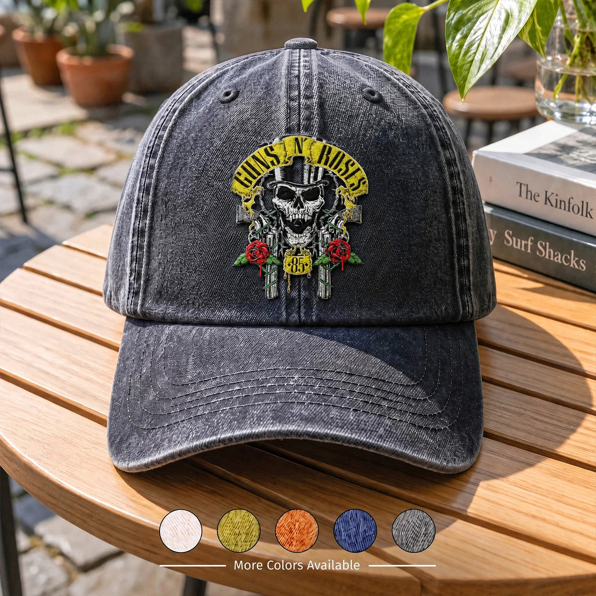 GNR Skull Roses Logo Cap