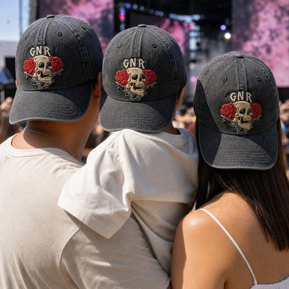 GNR Skull Roses Emblem Cap