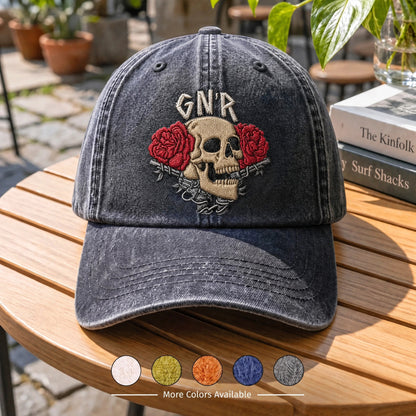 GNR Skull Roses Emblem Cap