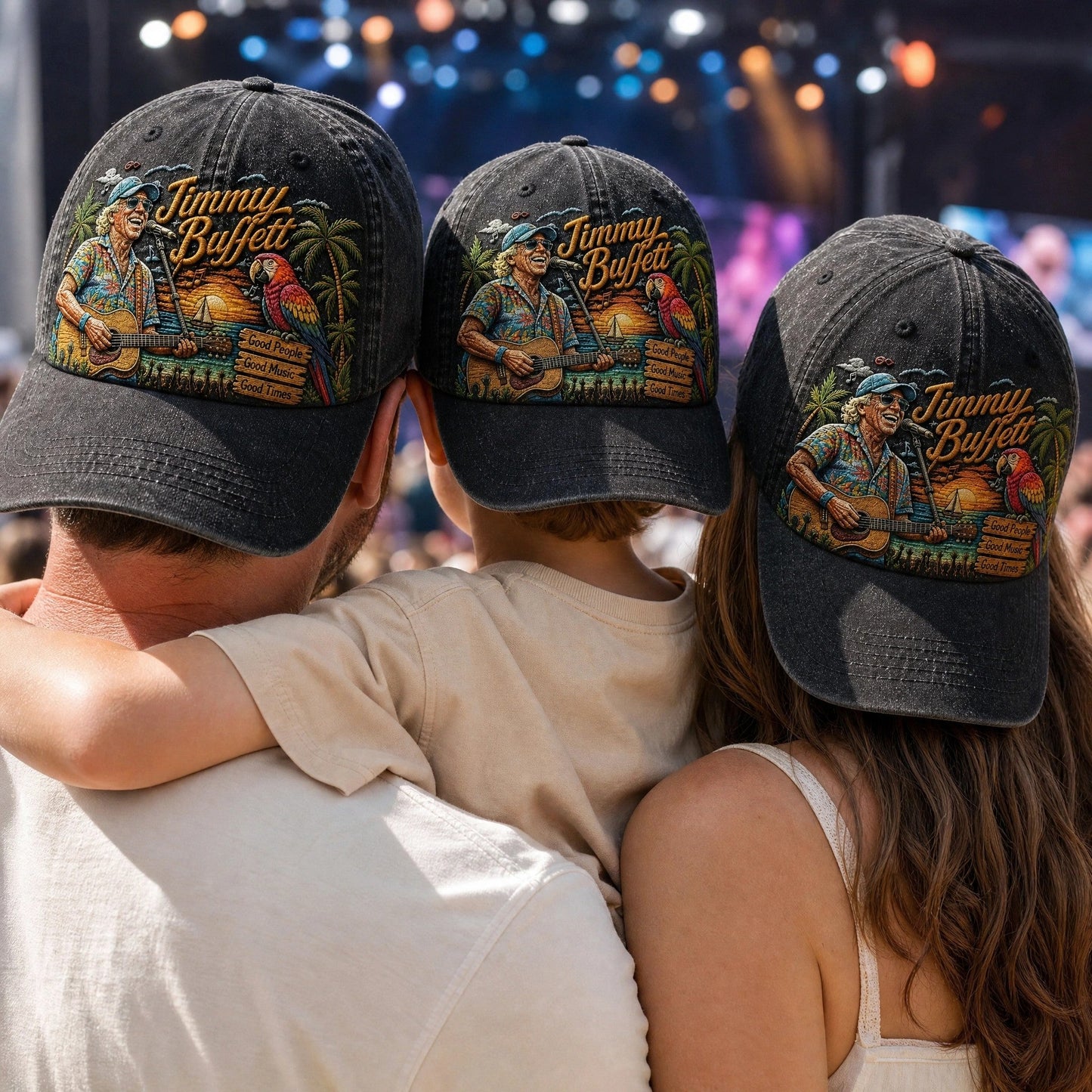 JBU Good Times Anthem Distressed Denim Cap