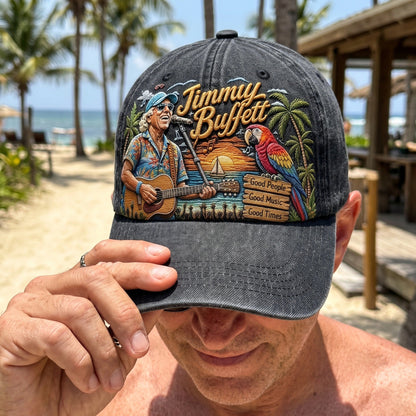 JBU Good Times Anthem Distressed Denim Cap