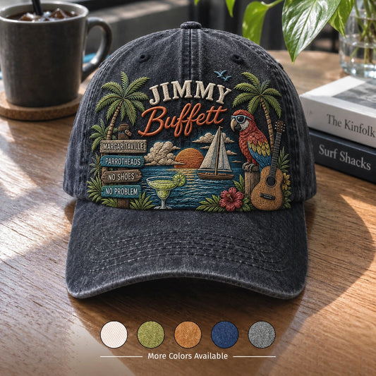 JBU No Shoes Sunset Distressed Denim Cap