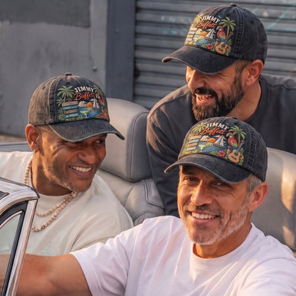 JBU No Shoes Sunset Distressed Denim Cap
