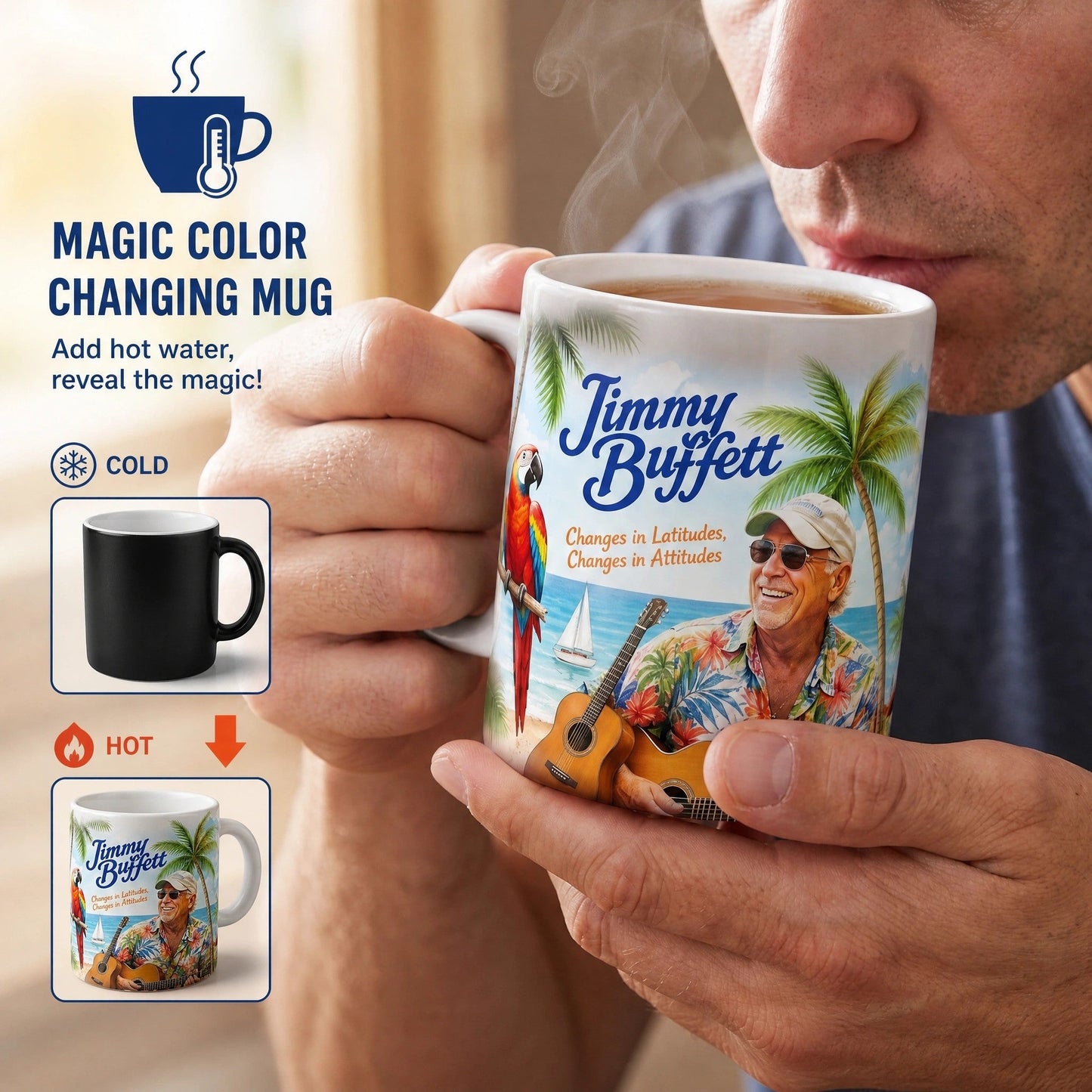 JBU Island Latitude Wisdom Heat Reveal Mug