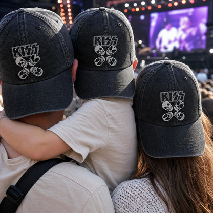 KIS Skull Quartet Denim Cap