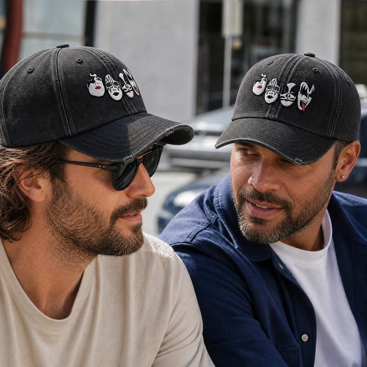 KIS Face Icons Denim Cap