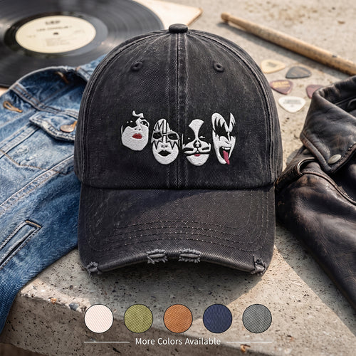 KIS Face Icons Denim Cap