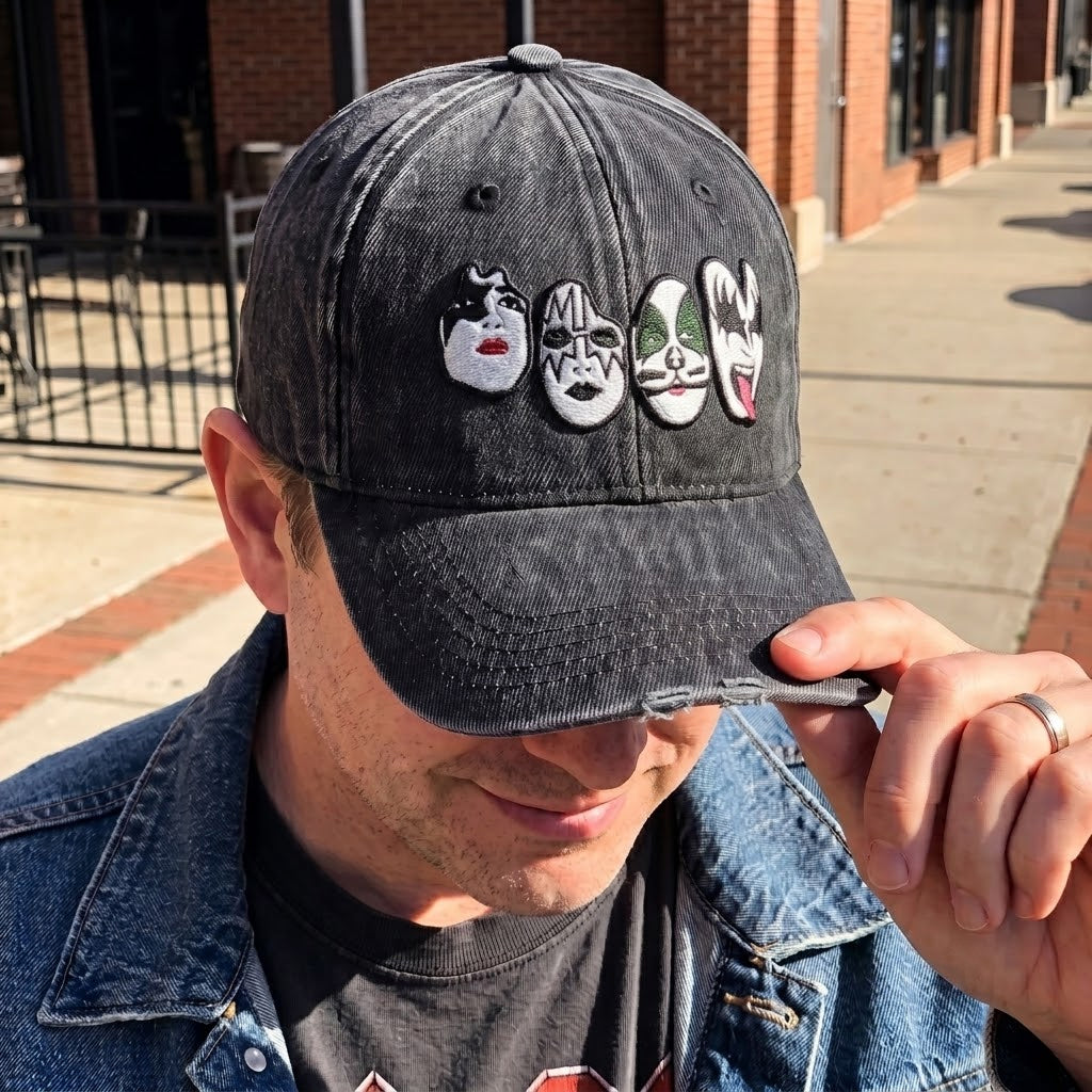 KIS Face Icons Denim Cap