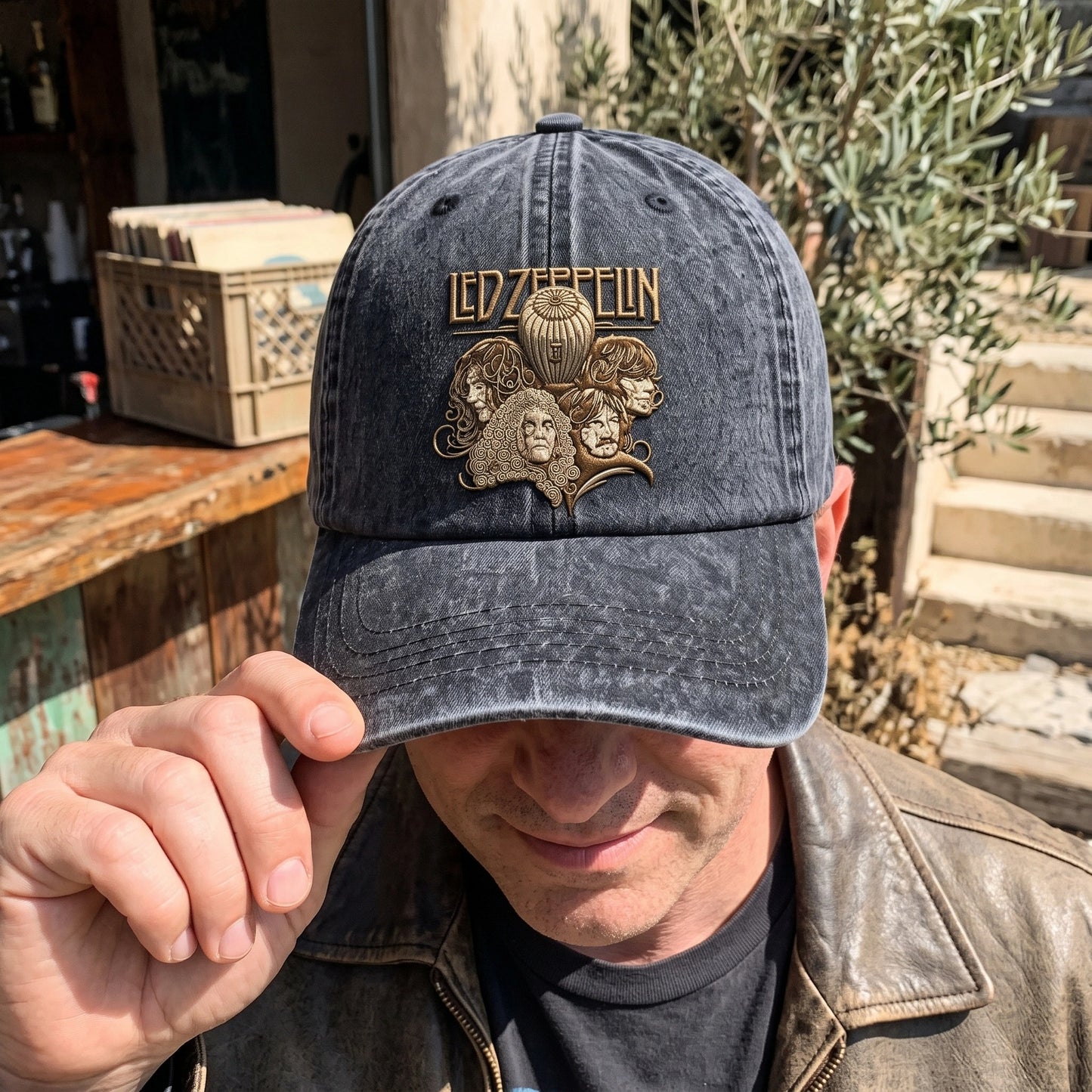 LZE Band Portrait Vintage Cap