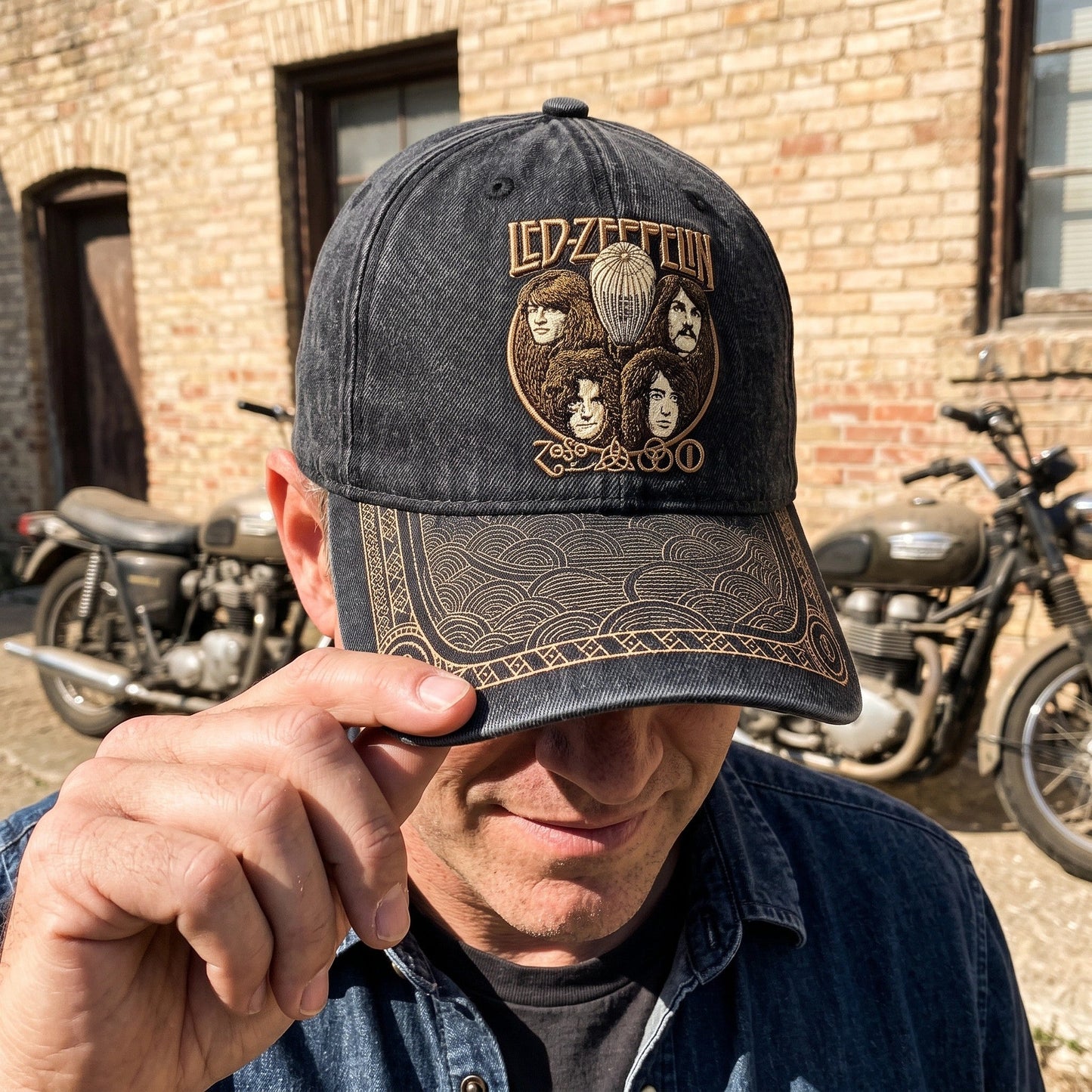 LZE Vintage Rock Band Cap