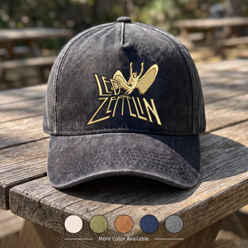 LZE Icarus Logo Distressed Denim Cap