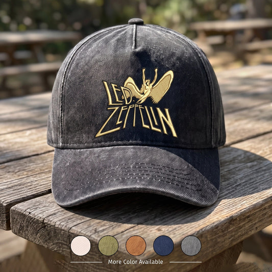 LZE Icarus Logo Distressed Denim Cap
