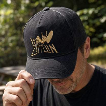 LZE Icarus Logo Distressed Denim Cap