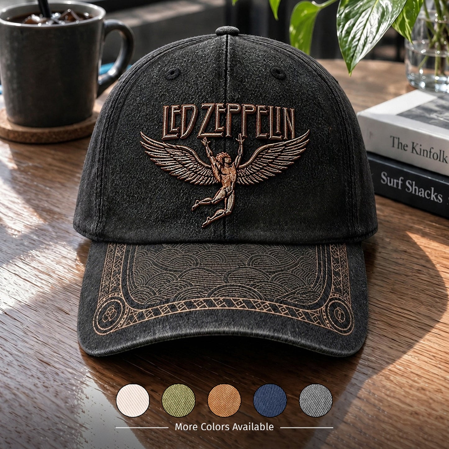 LZE Swan Song Distressed Denim Cap DM