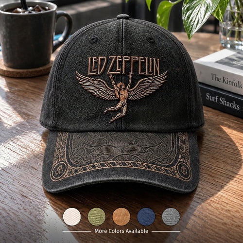 LZE Swan Song Distressed Denim Cap DM