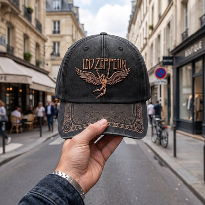 LZE Swan Song Distressed Denim Cap DM