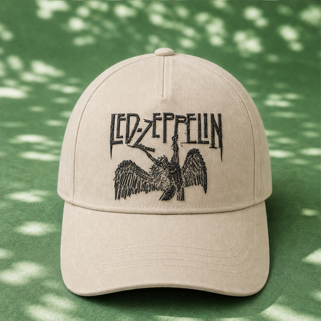 LZE Skeleton Icarus Embroidered Premium Denim Cap QH