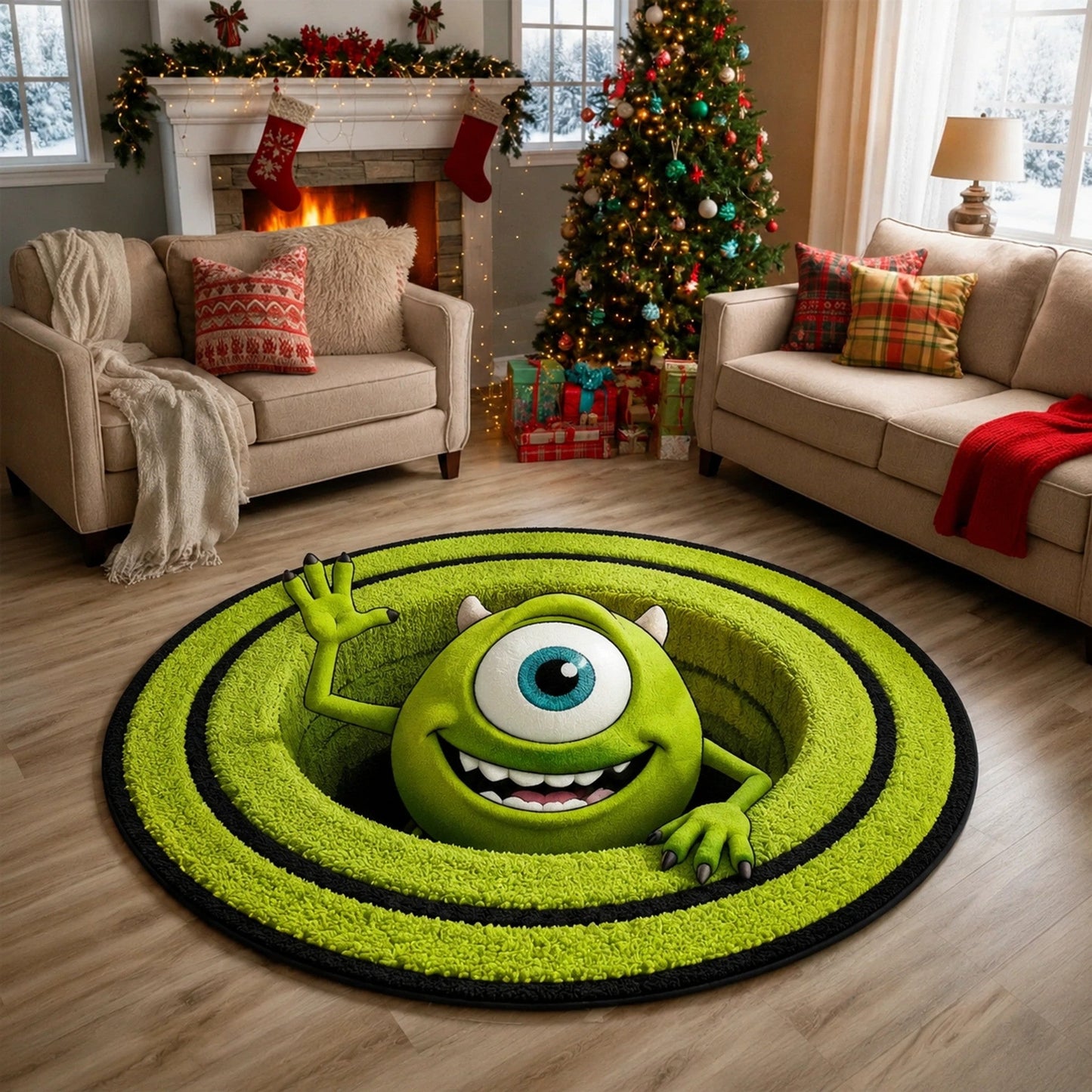 MWA Portal Illusion Round Area Rug