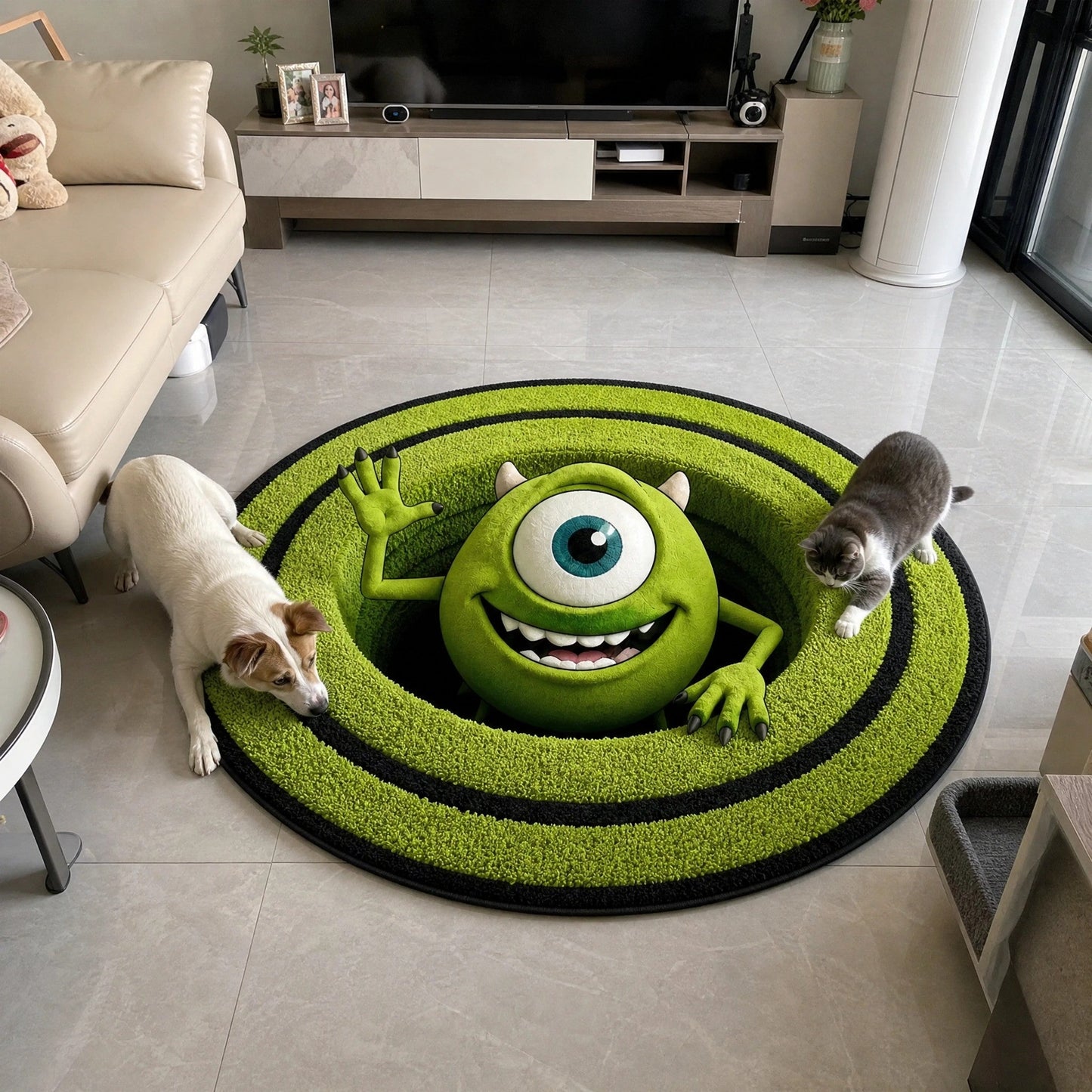 MWA Portal Illusion Round Area Rug