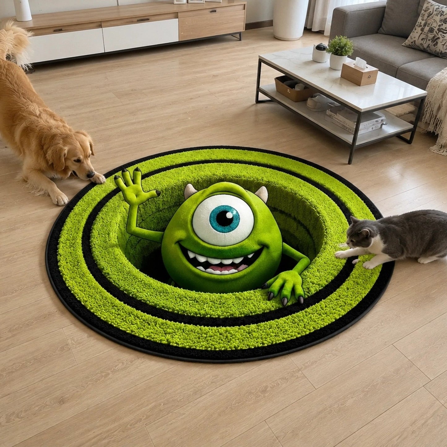 MWA Portal Illusion Round Area Rug