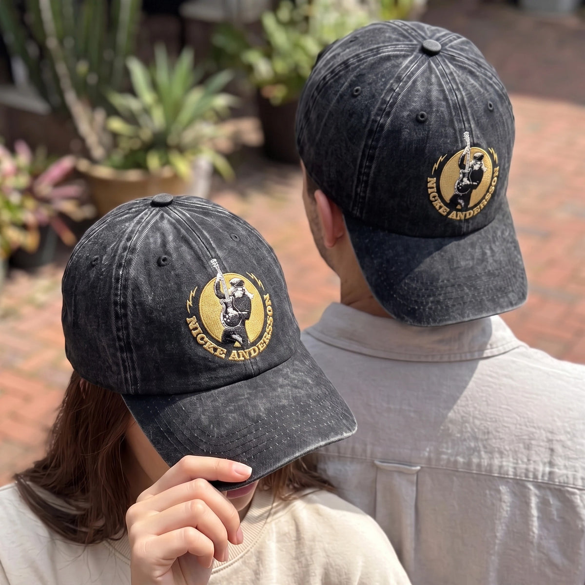 NAN Guitarist Gold Circle Emblem Cap