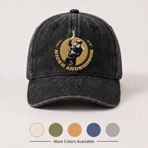 NAN Guitarist Gold Circle Emblem Cap