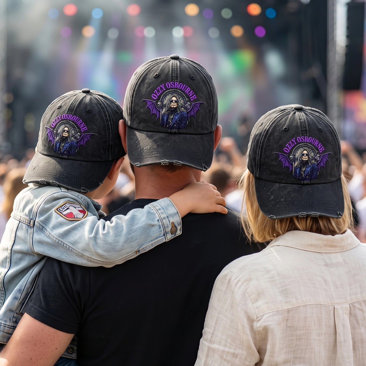 OSB Purple Bat Wings Portrait Cap