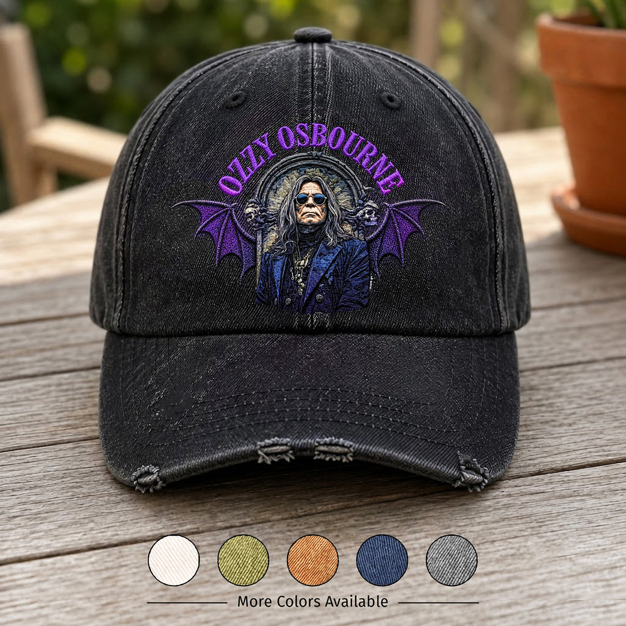 OSB Purple Bat Wings Portrait Cap