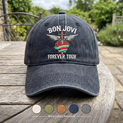 BJO Endless Road Tour Distressed Denim Cap