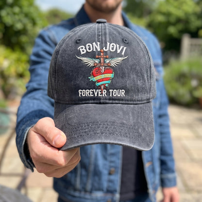 BJO Endless Road Tour Distressed Denim Cap