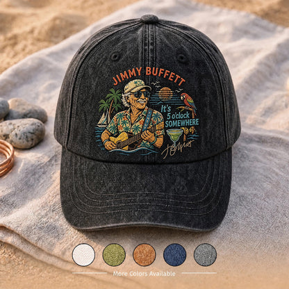 JBU Barefoot Island Freedom Distressed Denim Cap