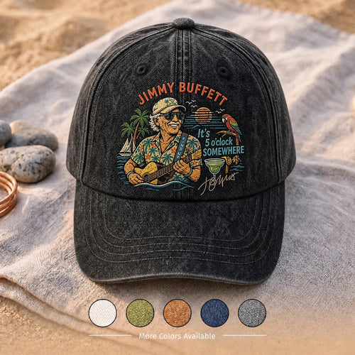 JBU Barefoot Island Freedom Distressed Denim Cap