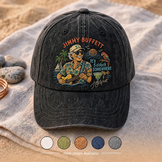 JBU Barefoot Island Freedom Distressed Denim Cap