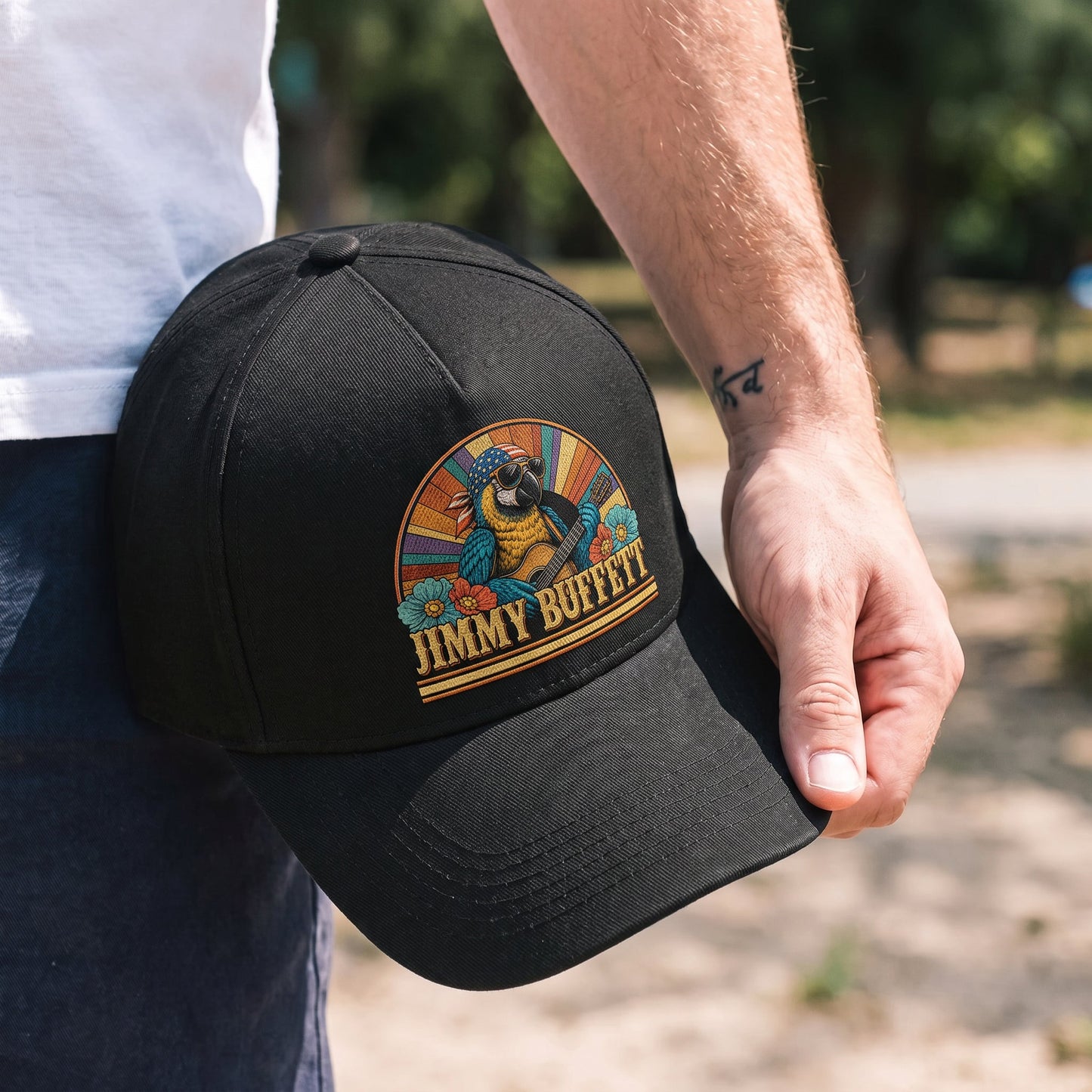 JBU Coastal Parrot Serenade Premium Denim Cap