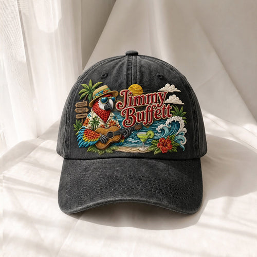 JBU Island Parrot Escape Premium Denim Cap